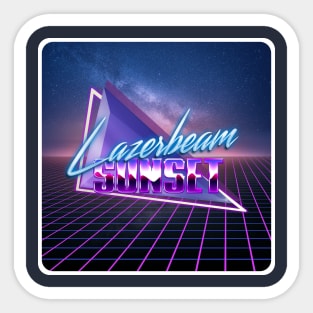 Lazerbeam Sunset Album Logo Sticker